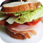 Аватар Большой вкусный бутерброд с зеленью и мясом
