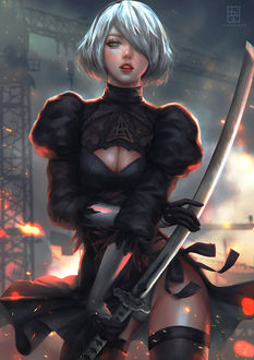 Фото YoRHa №2 тип B из игры NieR: Automata, by serafleur