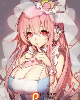 Фото Super Sonico / Супер Сонико из аниме SoniComi, by SongJiKyo