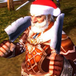 Аватар lineage 2 линяга, линейка, ла2, l2 гном в НМ в шапке санты