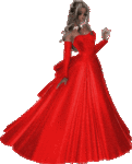 Аватар в красном платье, ledi in red