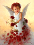 99px.ru аватар маленький ангелок с цветочками