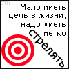 Аватар мало иметь цель в жизни,нужно уметь метко стрелять