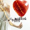 99px.ru аватар Девушка держит в руках воздушный шарик в форме сердца (с тобой я буду)