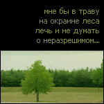 Аватар мне бы в траву на окраине леса, лечь и не думать о неразрешенном