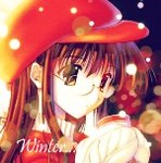 99px.ru аватар Девушка, аниме, девушка в очках, зима