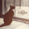 Аватар Одинокая кошка, одиночесвто,alone