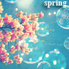 Аватар Цветущая веточка на фоне неба и мыльных пузырей (Spring / Весна)