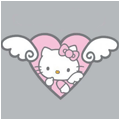 99px.ru аватар Hello Kitty в сердечке с крылышками
