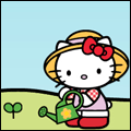 Аватар Hello Kitty с лейкой