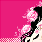 Аватар Девушка с розами на голове