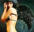 99px.ru аватар Ангел с чёрными крыльями