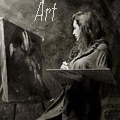 Аватар Художница рисует картину, Art