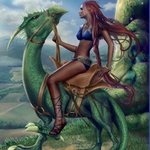 Аватар Верхом на зелёном дракоше