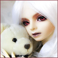 99px.ru аватар грустная девушка с мишкой