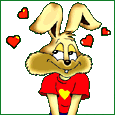 99px.ru аватар влюблённый кролик