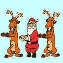 99px.ru аватар Санта танцует с оленями