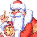 99px.ru аватар Дед Мороз с часиками