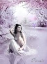Аватар девушка..снег..деревья....одиночество...