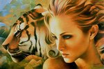 99px.ru аватар Девушка с тигром