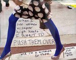 Аватар ноги в синих колготках (When i see women on the super high heels I want to push them jver)