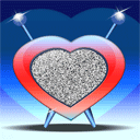 Аватар i love you в сердечке телевизоре