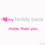 99px.ru аватар i love my teddy bear more then you