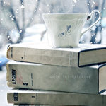 Аватар книжки...чашечка чая и снег за окном...