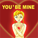 Аватар Девушка и сердце (You'be mine)