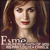 Аватар Esme. I already think of you as part of teh femily