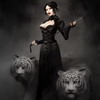 99px.ru аватар Девушка с белыми тиграми