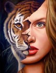 Аватар Девушка тигрица
