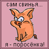 Аватар Сам свинья...я - поросёнка!