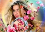 99px.ru аватар Девушка с букетом первых цветов