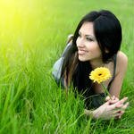 Аватар с желтым цветком