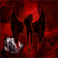 99px.ru аватар Ангел на кроваво-красном фоне