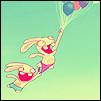 99px.ru аватар зайци летят на шариках
