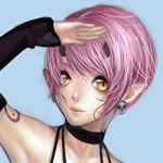 99px.ru аватар Эльфийка с розовыми волосами