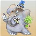 99px.ru аватар Слон с букетом и мыши