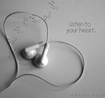 99px.ru аватар наушники сердечком, Listen to your heart