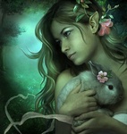 Аватар Эльфийка с зайчишкой