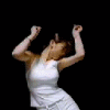 99px.ru аватар девушка забавно танцует