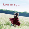 99px.ru аватар Девочка в красном платье на поляне (run away...from problems!)