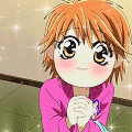99px.ru аватар Кёко из аниме Не сдавайся / Skip Beat светится от счастья