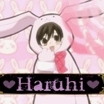 Аватар Харухи Фудзиока из аниме Клуб свиданий старшей школы Оран в костюме кролика (Haruhi)