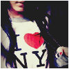 99px.ru аватар Девушка в футболке I love New-York