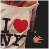 99px.ru аватар на девушке футболка I love New-York
