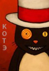 Аватар Кот с сумасшедшим глазом в цилиндре (котэ)