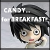 Аватар Эл / L из аниме Тетрадь смерти / Death Note (candу for breakfast? / сладости на завтрак?)