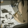 Аватар Харима / Harima из аниме Школьный переполох / School Rumble рисует мангу про Тенму